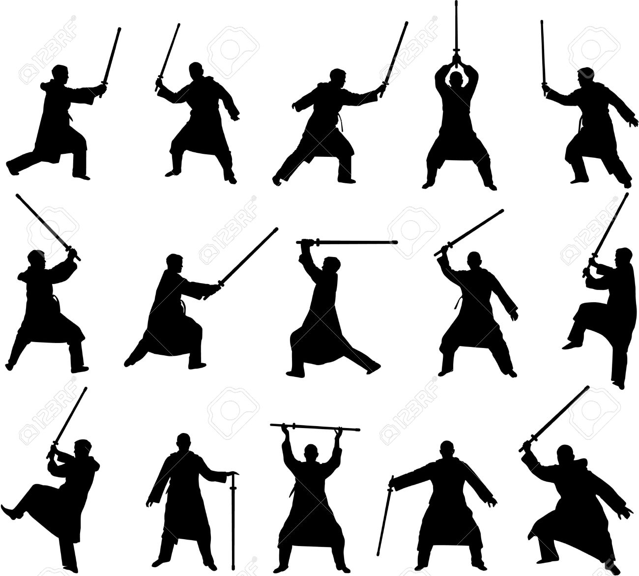 1300x1172 Swordsman Silhouette Clipart