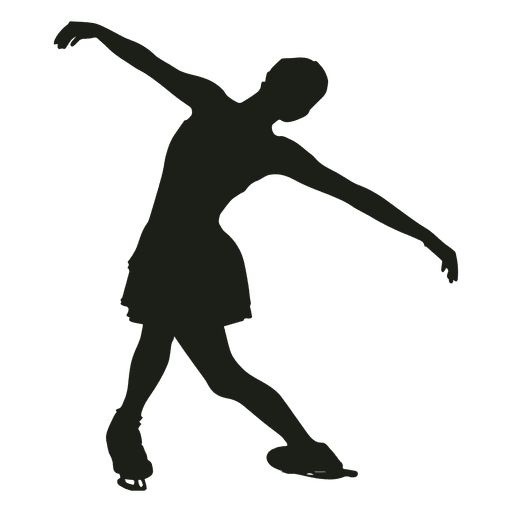512x512 Girl Figure Skating Silhouette
