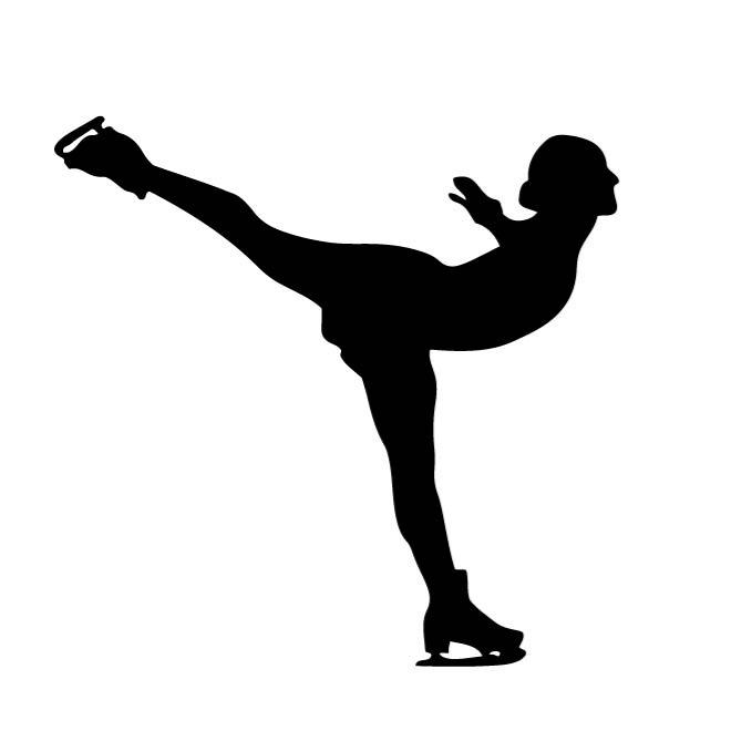 660x660 Figure Skater Silhouette