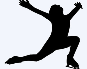 340x270 Figure Skate Silhouette Clipart