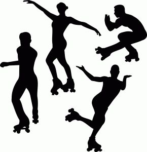 290x300 Patinaje De Archivo. Vectores. Mujer