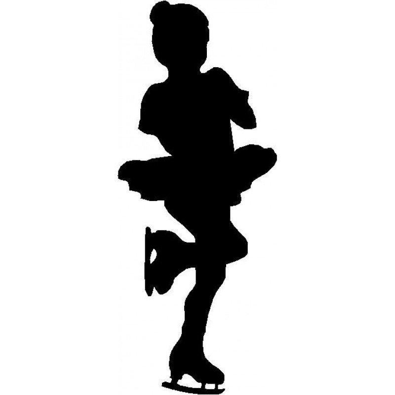 800x800 Figure Skating Child Ice Skater Wall Art Room Decor