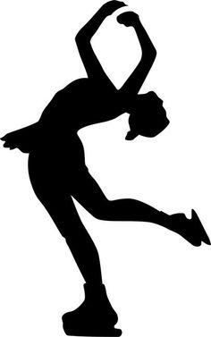 236x377 Ice Skater Silhouette