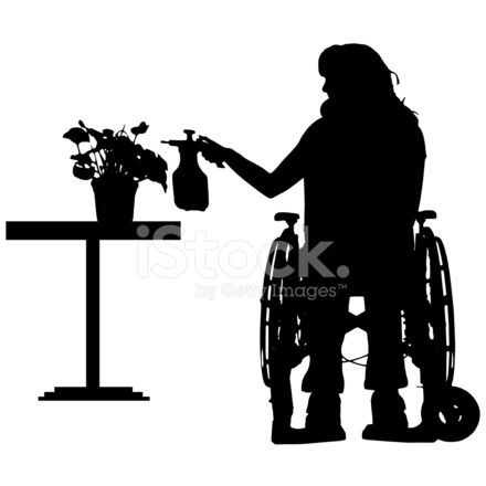 440x440 Siluetas Vectoriales De Personas En Silla De Stock Vector