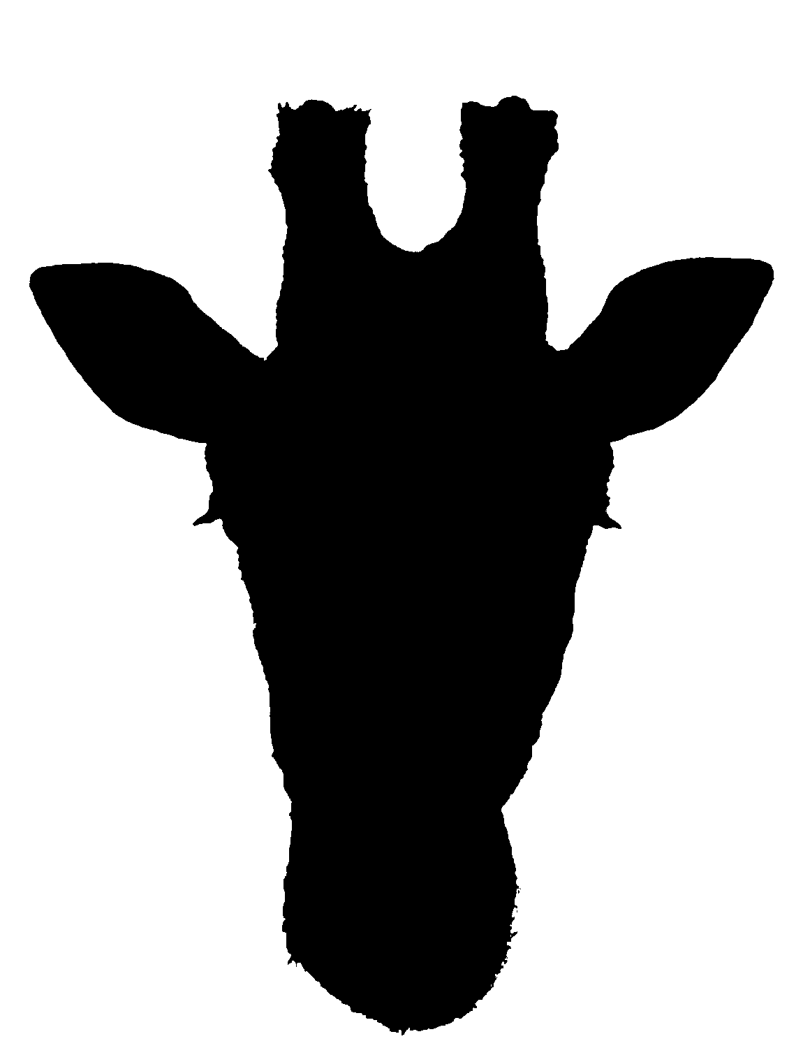 1150x1500 Giraffe Silhouette For Painting Party Tall Amp Big