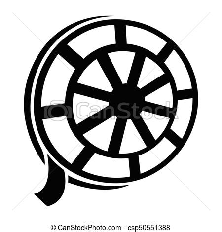 450x470 Isolated Filmstrip Silhouette. Isolated Silhouette Of A Vector