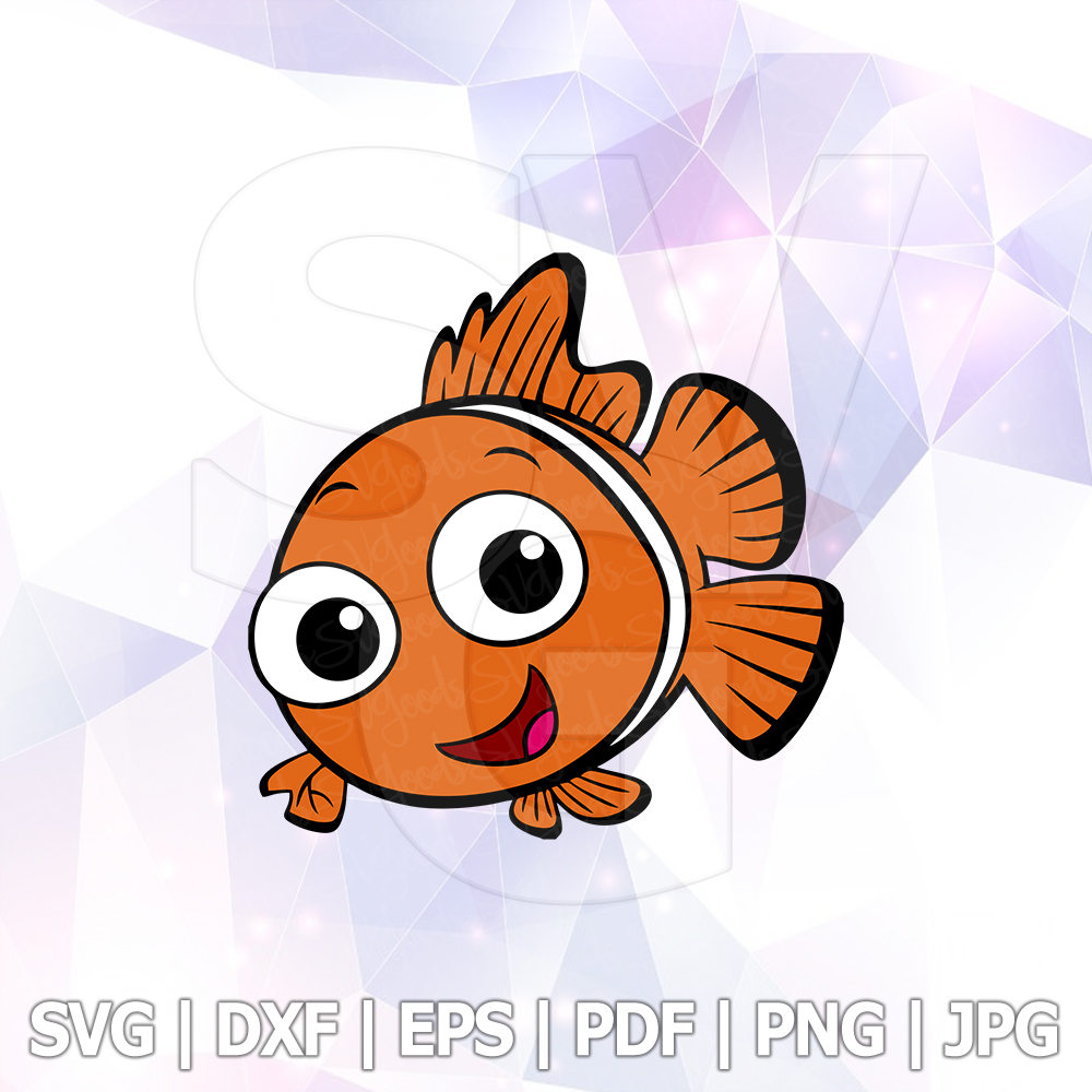 1000x1000 Finding Dory Nemo Layered Svg Dxf Png Cut File Disney Cartoon