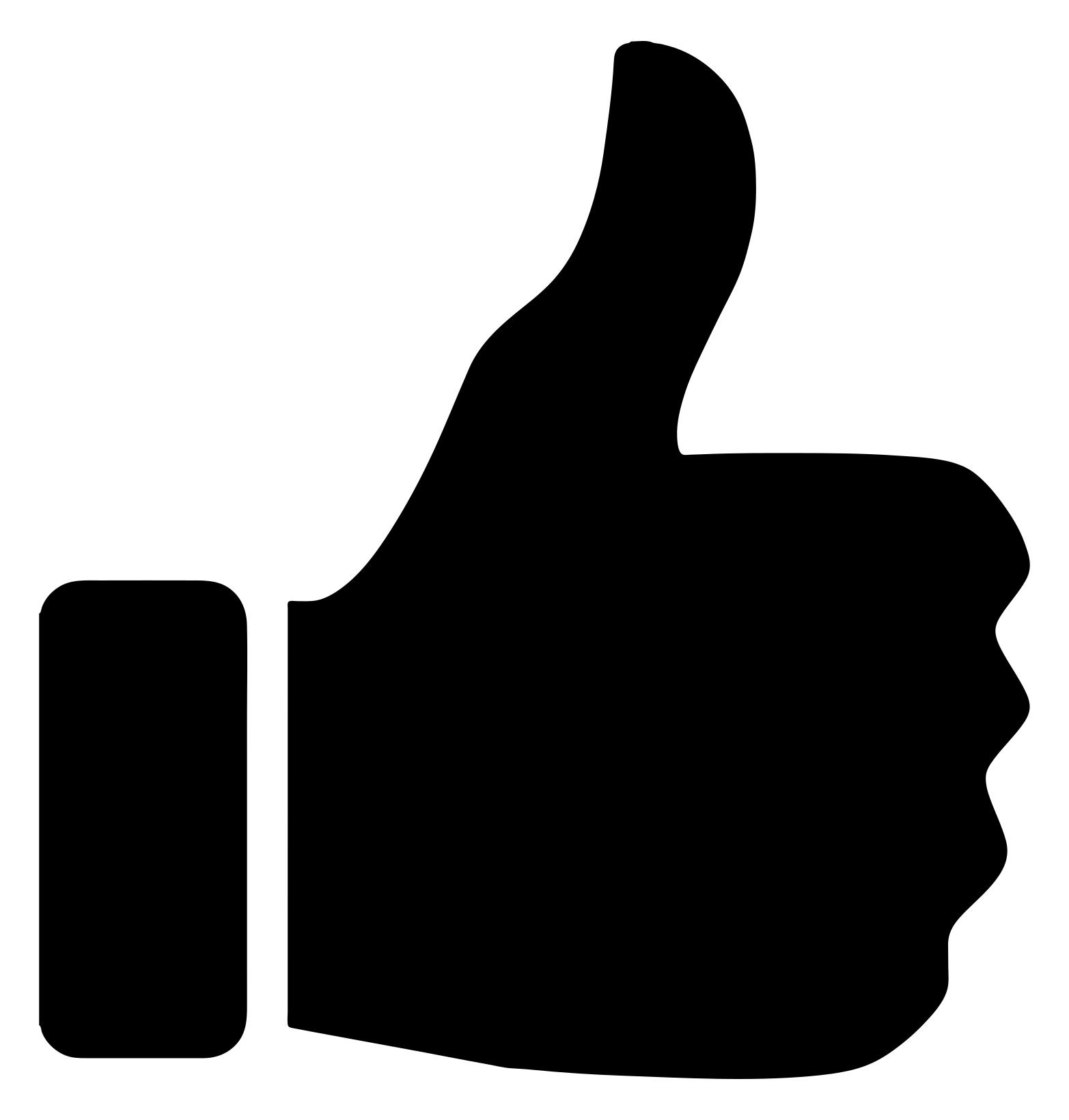 1565x1640 Thumbs Up Silhouette Clipart