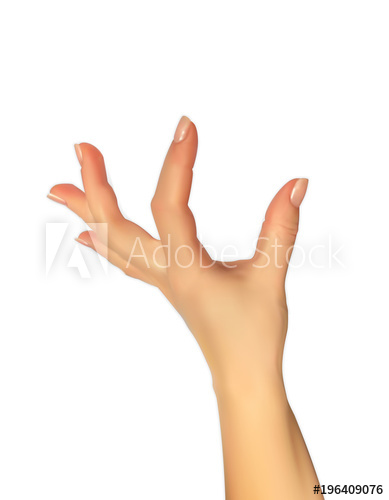 389x500 Realistic 3d Silhouette Of Hand Showing Size Your Fingers,