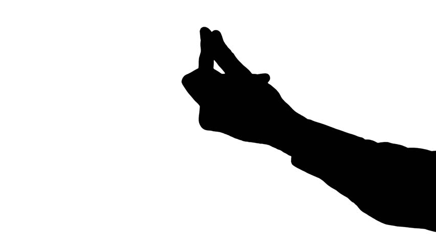 852x480 Snapping Fingers Silhouette Stock Footage Video 22377895
