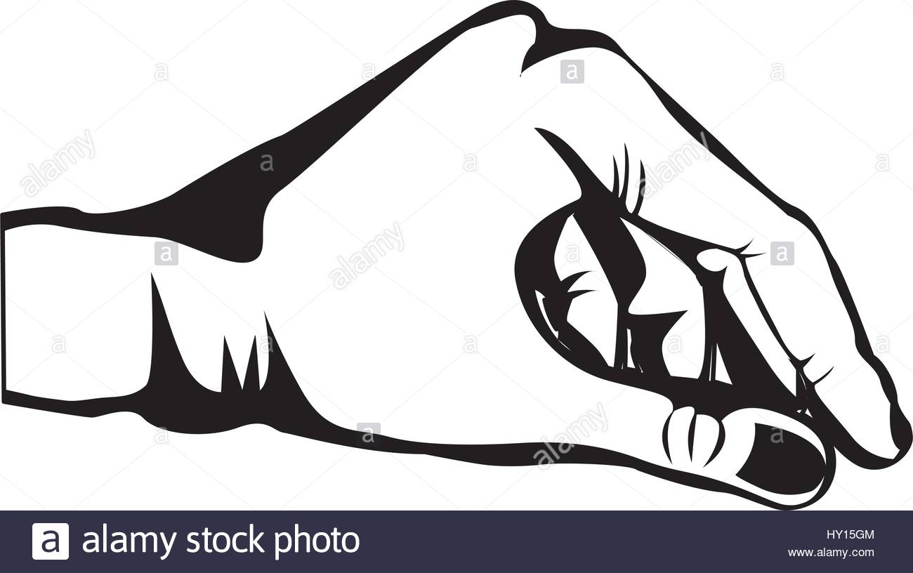 1300x816 Sketch Silhouette Hand Fingers Together Stock Vector Art