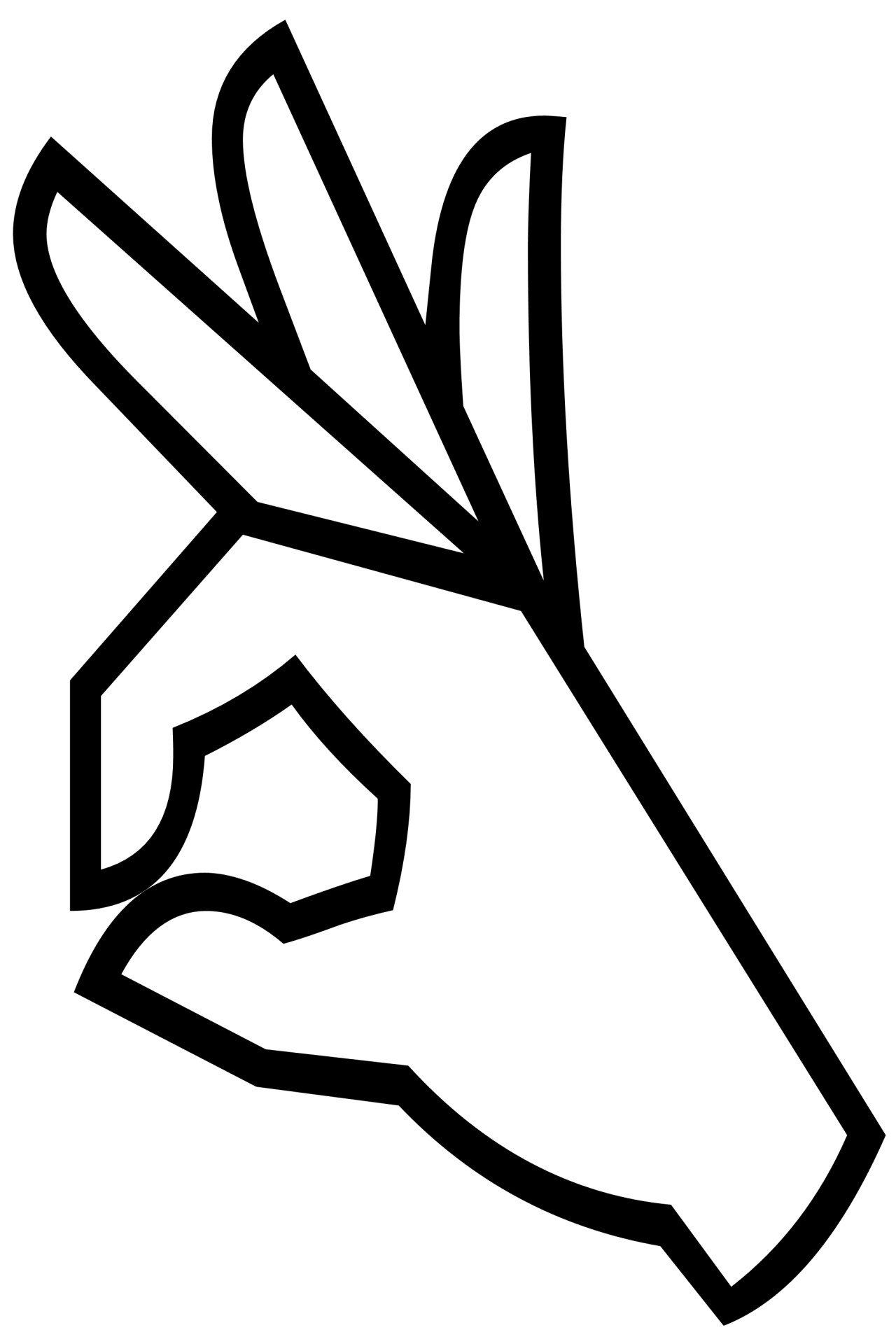 1280x1920 Catching Fingers Silhouette Free Stock Photo