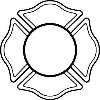 345x345 Fire Dept17 Fireman S Shield For Lettering Vinyl Decal Customize