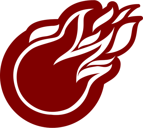 500x448 Fire Ball Sign Silhouette Vector Clip Art Public Domain Vectors