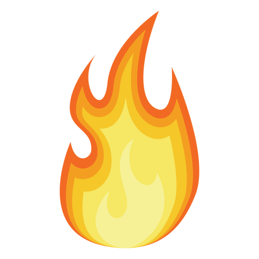 512x512 Fire Cartoon Silhouette Transparent Png