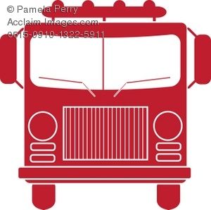 300x298 Vintage Truck Front Clip Art Fire Truck Silhouette Royalty Free