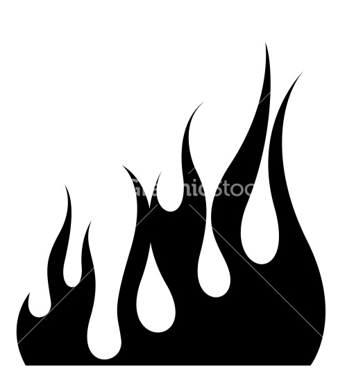 500x545 Fire Silhouette Clipart Collection