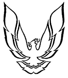288x329 Firebird Stencil Template Stencil Templates