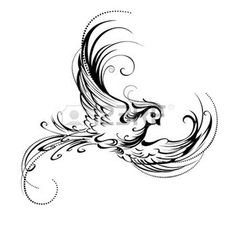 236x230 Bird Silhouette Tattoo Bird Tattoo Stock Vector Seamartini