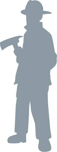 190x501 Firefighter Silhouette By Believer Spreadshirt