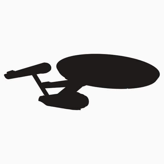 550x550 Star Trek Enterprise Silhouette