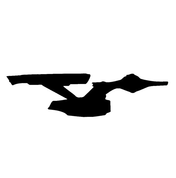 570x577 Enterprise Silhouette For Decal Yesss These Are The Voyages