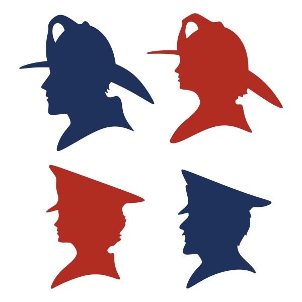 600x600 Firefighter Silhouette Cuttable Design Cut File. Vector, Clipart