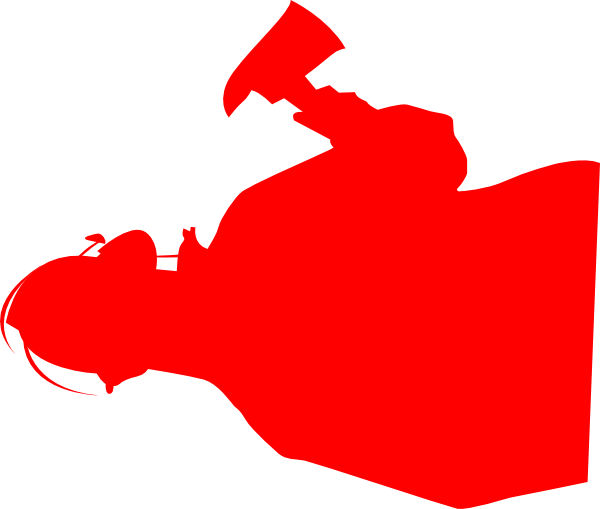 600x509 Fireman Red Clip Art