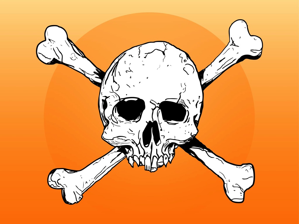 1024x768 Skull And Bones Vector Art Amp Graphics