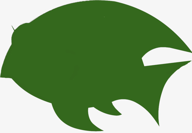 650x452 Cartoon Green Flat Fish Silhouette, Green, Fish, Sketch Png Image