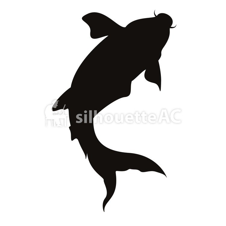 750x750 Free Silhouette Vector Bend, Come, Fish, Icon