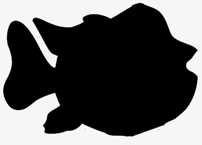 650x469 Black Silhouette Cartoon Flat Fish, Black, Fish, Sketch Png Image