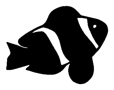 386x306 Tropical Fish Silhouette