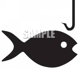 300x260 Fish Silhouette Clipart