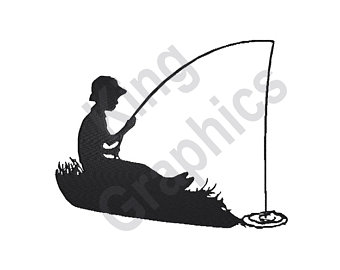 340x270 Fishing Silhouette Etsy