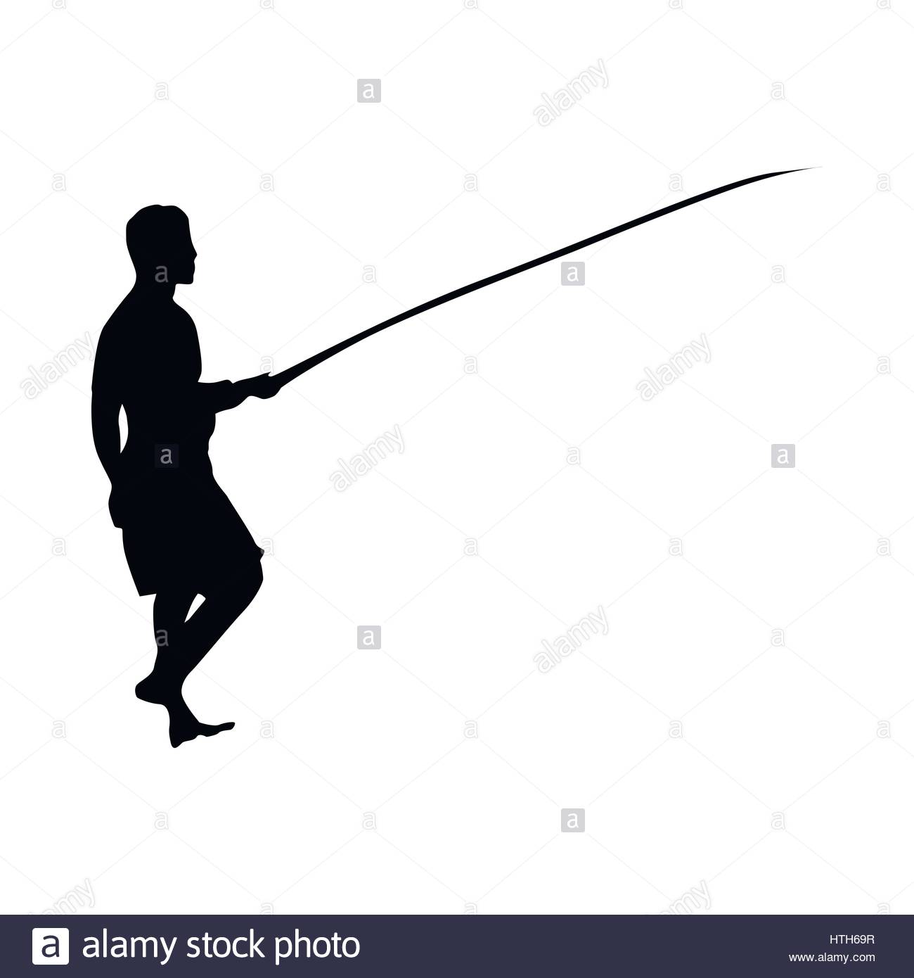 1300x1390 Fisherman Silhouette Black Stock Vector Art Amp Illustration, Vector