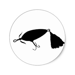 307x307 Fish Silhouette Stickers Zazzle