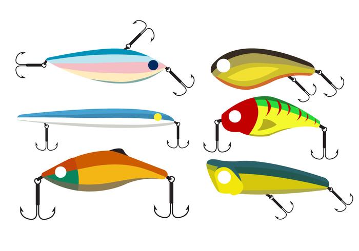 700x490 Vector Set Of Fishing Lures