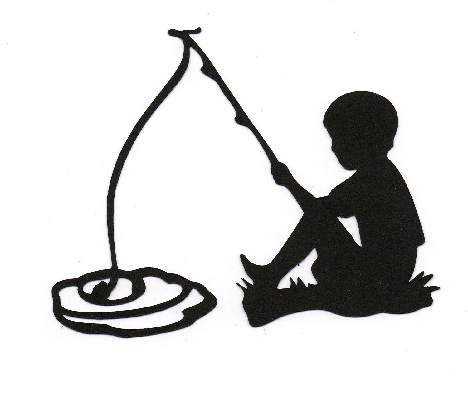1500x1259 Boychild Fishing Silhouette Clipart Panda