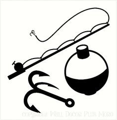 236x242 Fishing Lures Svg Dxf File Instant Download Silhouette Cameo