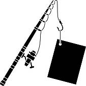 169x170 Rod And Reel Silhouette Clipart