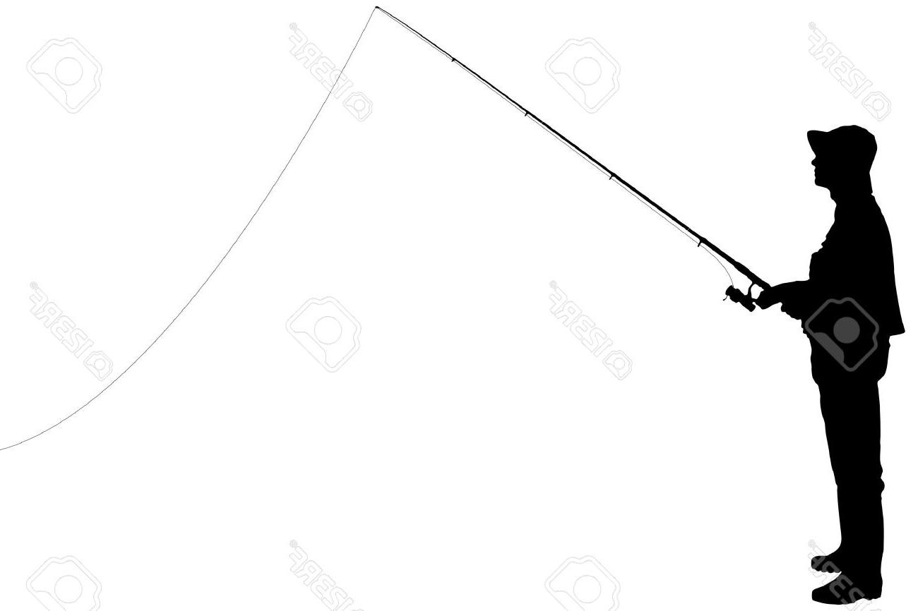 1300x866 Fishing Rod Clipart Silhouette