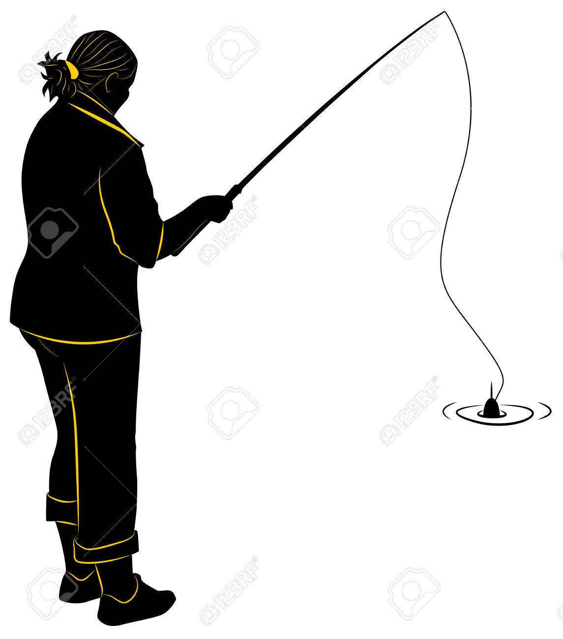 1145x1300 Fishing Silhouette Clipart