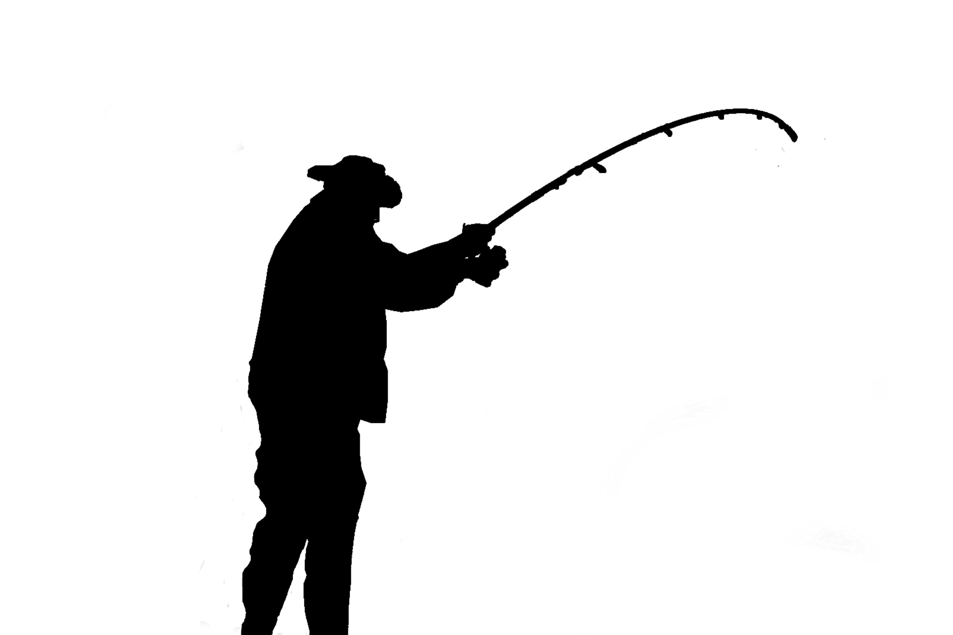 1920x1280 Angler Silhouette Free Stock Photo