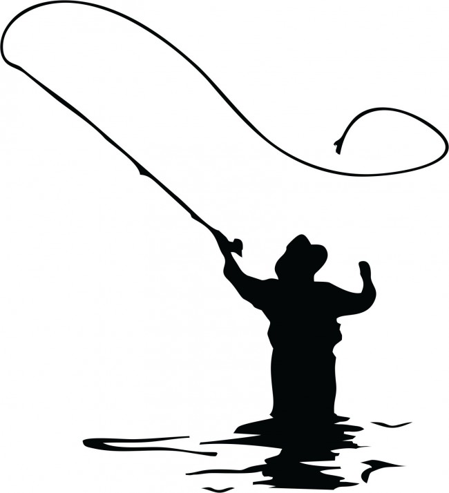 650x714 Free Alaska Fishing Silhouette Clipart