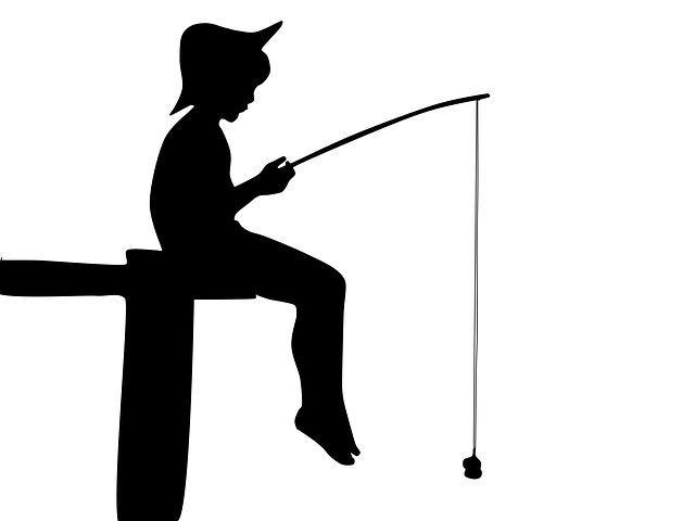 640x480 Fishing Boy, Silhouette, Home Fishin Stuff