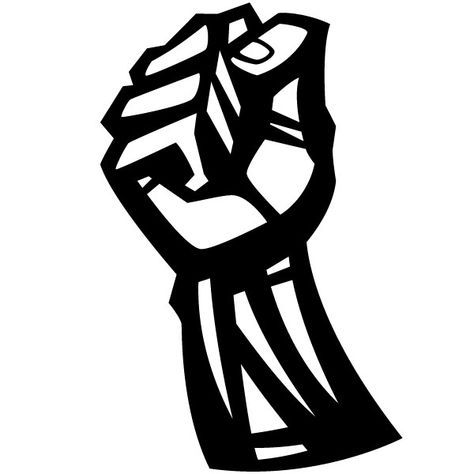 474x474 Pleasant Design Fist Clipart Freedom Concept Vector Black