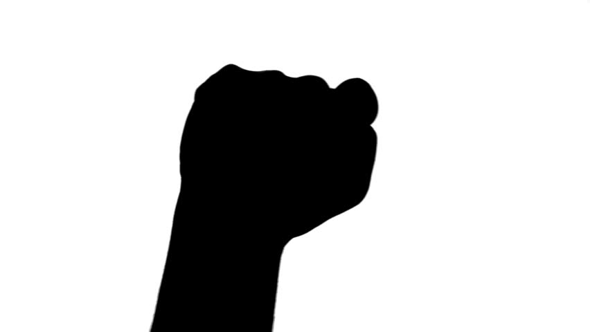 852x480 Resistance Fist Out Of The Dark Stock Footage Video 22475401