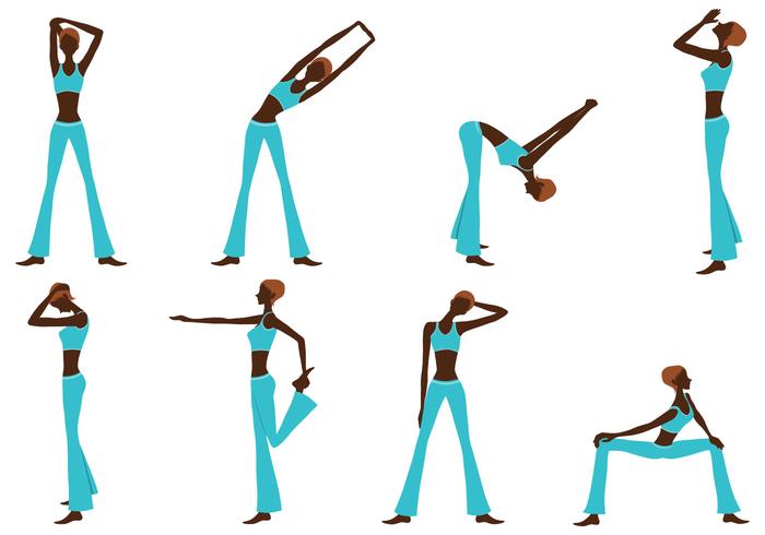 700x490 Fitness Girl Silhouette Vector Pack