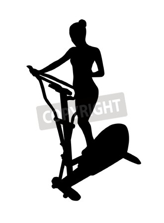 330x450 Vector Of Fitness Girl Silhouette